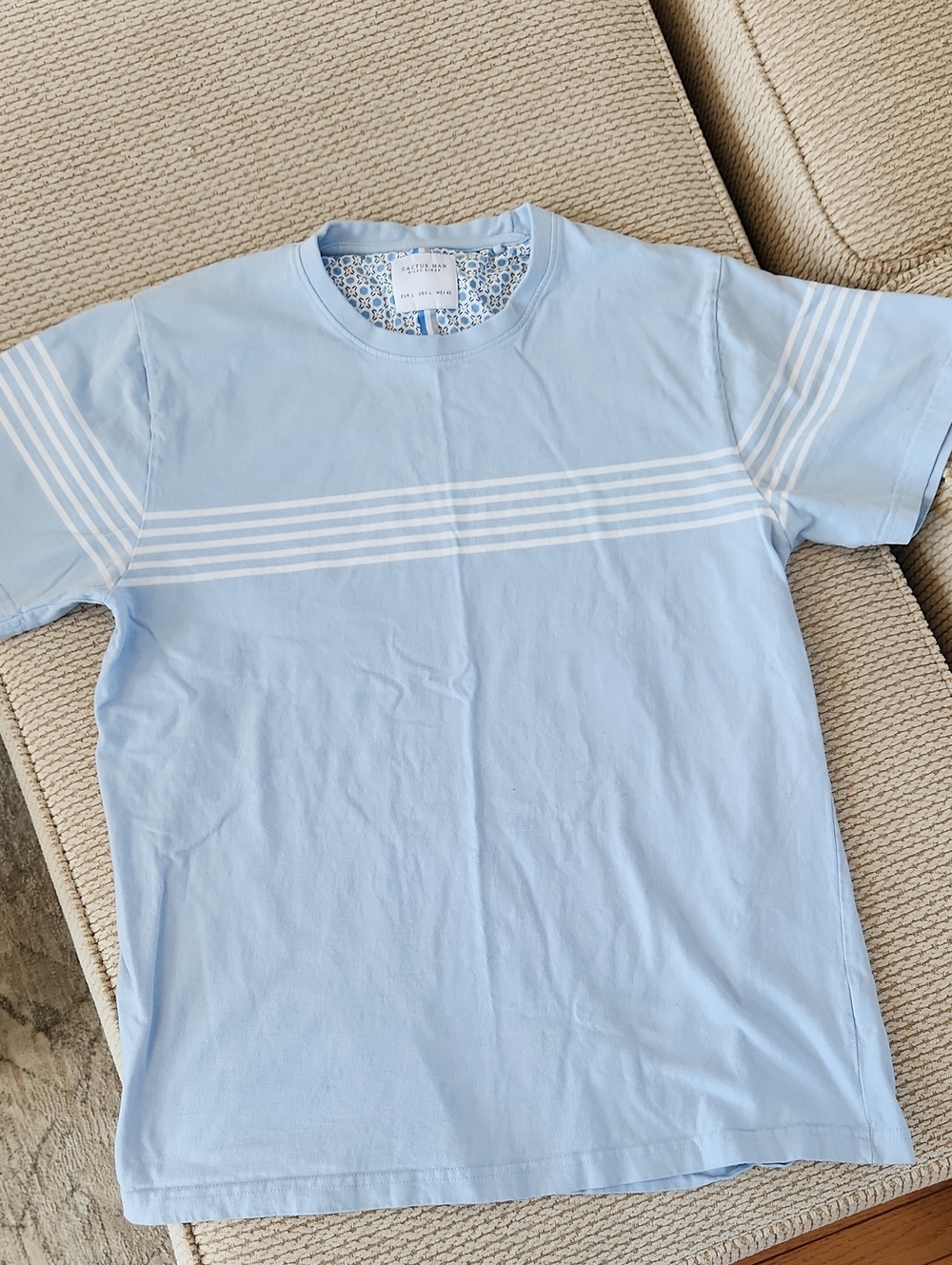 Cactus Man, Light Blue Tshirt, Large